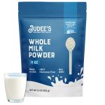 Judee's Pure Whole Milk Powder - 100% Non-GMO, rBST Hormone-Free, Gluten-Free and Nut-Free - Pantry Staple, Baking Ready, Great for Travel, Easy to Store and Shelf Stable - Made in USA - 2.5 lb (40oz)